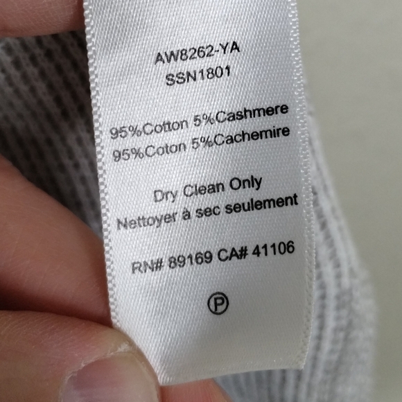 ATM Anthony Thomas Melillo Cotton & Cashmere Waffle Knit Cardigan size Small - Picture 9 of 9